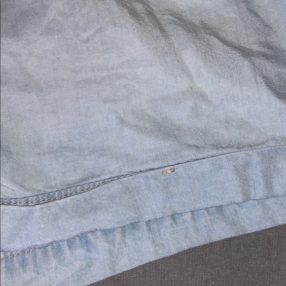 DYNAMITE💙LINEN-LIKE BABY BLUE SHORTS - Picture 4 of 7